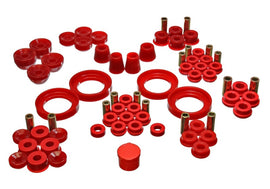 Energy Suspension 92-96 Honda Prelude Red Hyper-Flex Master Bushing Set - GTR Auto