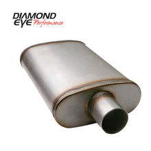 Load image into Gallery viewer, Diamond Eye Muffler 3-1/2in SGL IN/SGL OUT 22in BODY 28in OVERALL OVAL