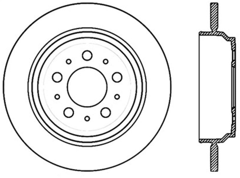 StopTech Slotted & Drilled Sport Brake Rotor