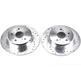 Power Stop 99-03 Lexus RX300 Rear Evolution Drilled & Slotted Rotors - Pair