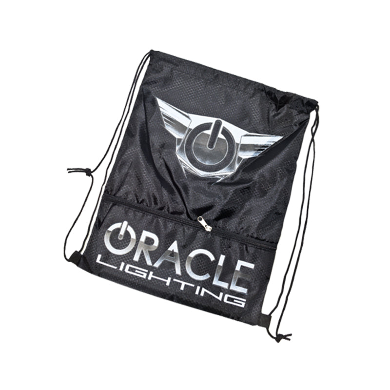 Oracle Draw String Bag - Black/Silver