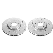 Load image into Gallery viewer, Power Stop 06-11 Hyundai Azera Front Evolution Drilled &amp; Slotted Rotors - Pair