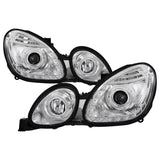 xTune Lexus GS300/GS400/GS430 98-05 Halogen Only Halo Projector Headlights Chrome PRO-JH-LGS98-LED-C