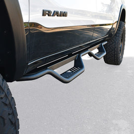 Westin 19-22 Ram 1500 Crew Cab (Excl. 19-22 Ram 1500 Classic) Outlaw Nerf Step Bars - Textured Black - GTR Auto
