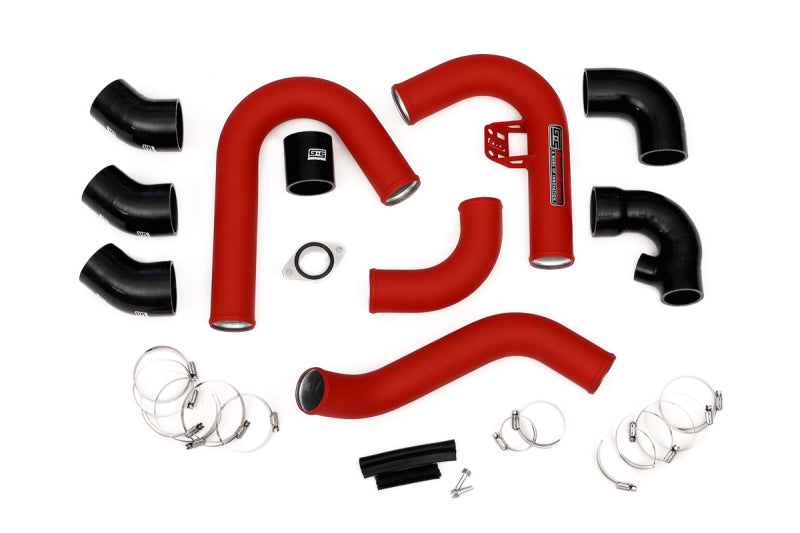 GrimmSpeed 2015+ Subaru WRX Front Mount Intercooler Kit Raw Core / Red Pipe