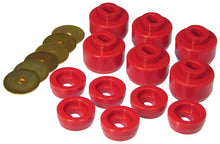 Load image into Gallery viewer, Prothane 07-14 Chevy Silverado Body Mount 12 Bushing Kit - Red