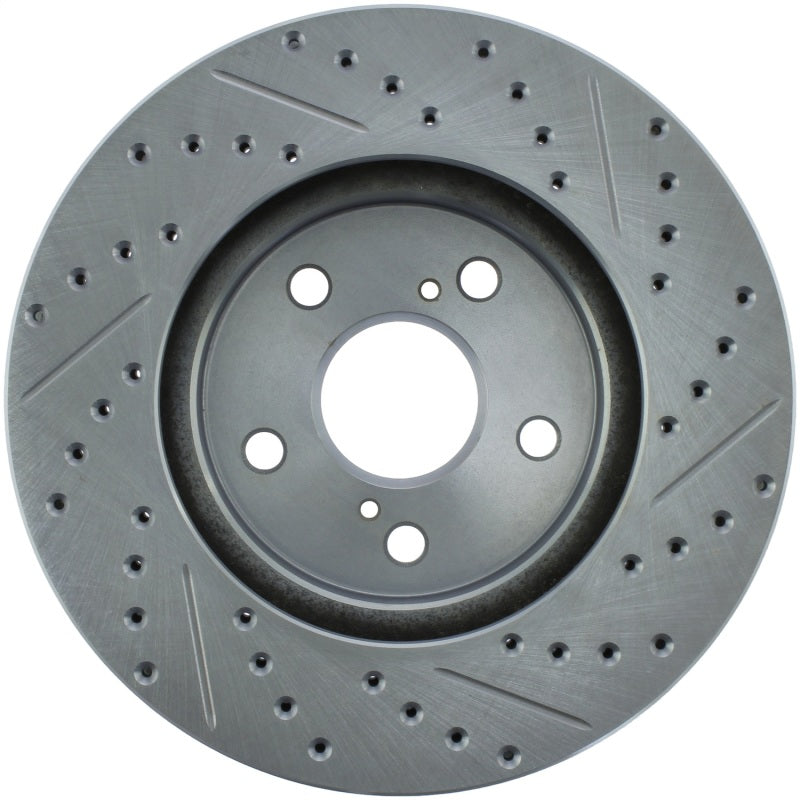 StopTech Select Sport Select Sport 06-15 Lexus IS250 Sport Slotted & Drilled Front Right Rotor