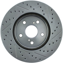 Load image into Gallery viewer, StopTech Select Sport Select Sport 06-15 Lexus IS250 Sport Slotted &amp; Drilled Front Right Rotor