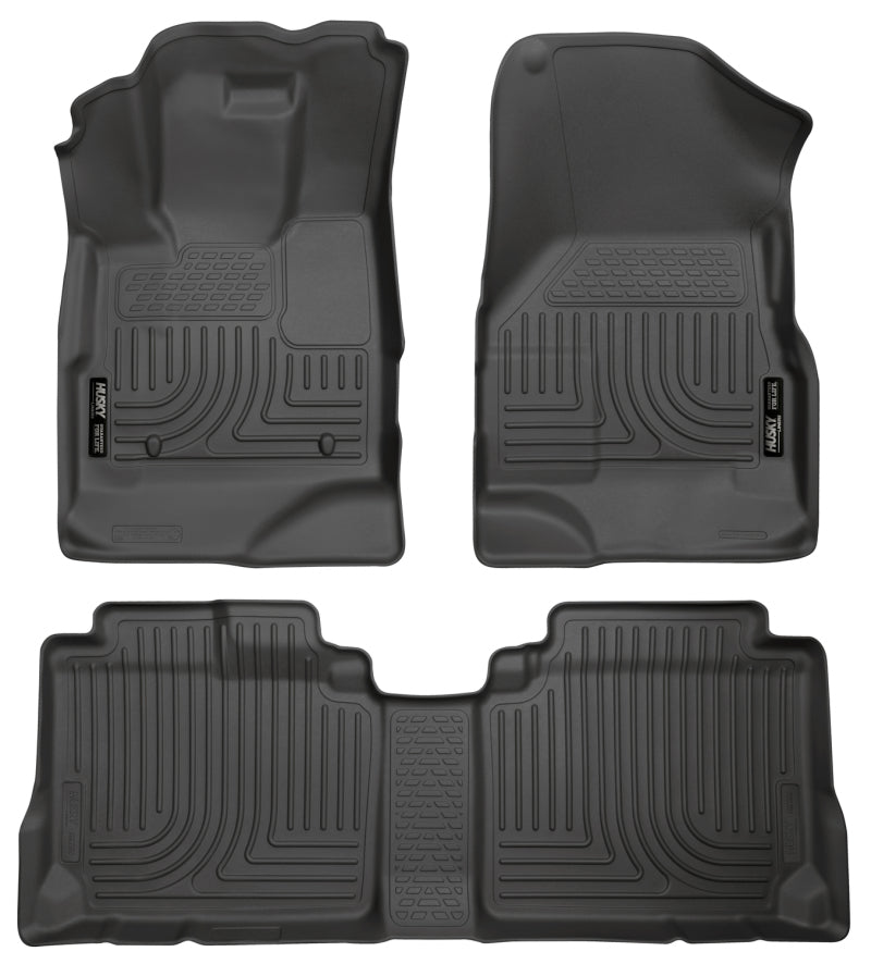 Husky Liners 10-12 Chevy Equinox/GMC Terrain WeatherBeater Combo Black Floor Liners - GTR Auto