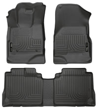 Load image into Gallery viewer, Husky Liners 10-12 Chevy Equinox/GMC Terrain WeatherBeater Combo Black Floor Liners - GTR Auto