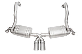 SOUL 15-16 Porsche 981 GT4 / Spyder Performance Exhaust - Slash Cut Signature Satin Tips