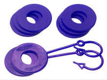 Load image into Gallery viewer, Daystar Fluorescent Purple Locking D Ring Isolator Pair w/Washer Kit