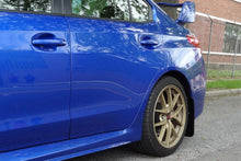 Load image into Gallery viewer, Rally Armor 15-21 Subaru WRX/STI (Sedan ONLY) Black UR Mud Flap w/ Light Blue Logo