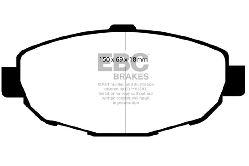 EBC 99-01 Lexus SC300 3.0 Greenstuff Front Brake Pads