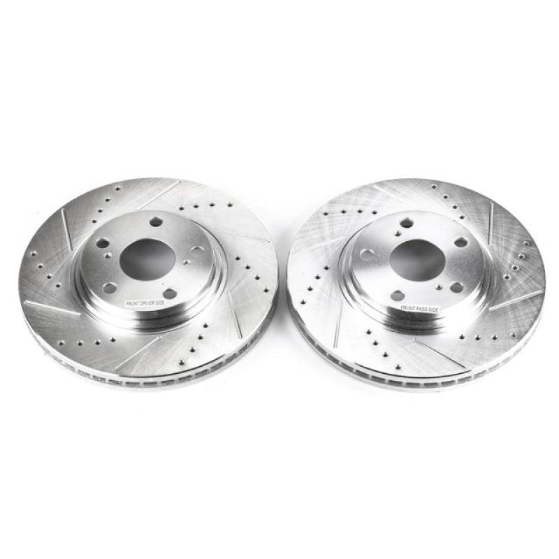 Power Stop 2003 Lexus ES300 Front Evolution Drilled & Slotted Rotors - Pair