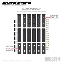 Load image into Gallery viewer, Westin Grate Steps Running Boards 68 in - Textured Black