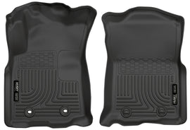 Husky Liners 2016 Toyota Tacoma w/ Manual Trans WeatherBeater Front Black Floor Liners - GTR Auto