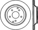StopTech 88-96 Chevrolet Corvette Cryo Slotted Rear Left Sport Brake Rotor