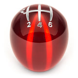 Raceseng Slammer Shift Knob (Gate 1 Engraving) M12x1.5mm Adapter - Red Translucent