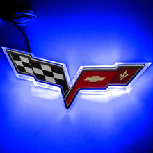 Load image into Gallery viewer, Oracle Chevrolet Corvette C6 Illuminated Emblem - Dual Intensity - Blue SEE WARRANTY