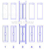 King Engine Bearings AMC / Jeep 390 & 401 (Undersize 0.30in) Crankshaft Main Bearing Set