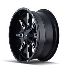 Load image into Gallery viewer, ION Type 184 18x9 / 6x135 BP / 18mm Offset / 106mm Hub Satin Black/Milled Spokes Wheel