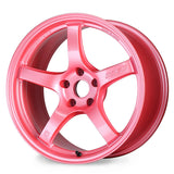 Gram Lights 57CR 18x9.5 +22 5-114.3 Sakura Pink Wheel (Special Order No Cancel)