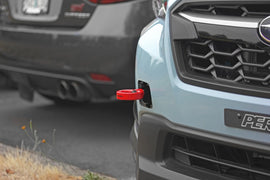 PERRIN 22-25 Subaru WRX / 18-23 Crosstrek / 20-25 OBXT / 17-23 Impreza Tow Hook Kit (Front) - Red - GTR Auto