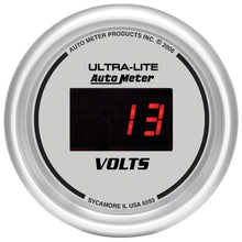 Load image into Gallery viewer, Autometer Ultra-Lite 2-1/16in 8-18 Volts Digital Voltmeter