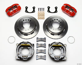 Wilwood Dynapro Low-Profile 11.00in P-Brake Kit - Red New Big Ford 2.50in Off Staggered Mount