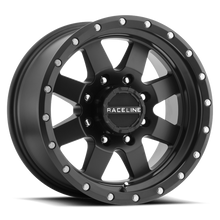 Load image into Gallery viewer, Raceline 935B Defender 16x6.5in / 5x160 BP / 45mm Offset / 65.1mm Bore - Satin Black Wheel