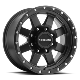Raceline 935B Defender 18x9in / 5x150 BP / 18mm Offset / 112.2mm Bore - Satin Black Wheel