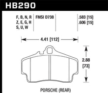 Load image into Gallery viewer, Hawk HPS Porsche Rear Brake Pads