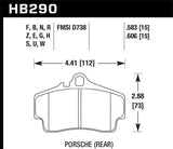 Hawk HPS Porsche Rear Brake Pads