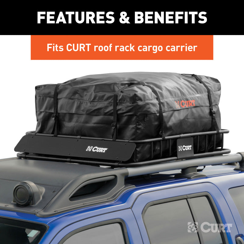 Curt 38in x 34in x 18in Roof Rack Cargo Bag