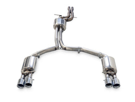 AWE Tuning Audi C7 A7 3.0T Touring Edition Exhaust - Quad Outlet Chrome Silver Tips