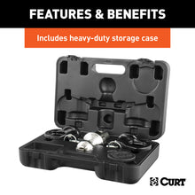 Load image into Gallery viewer, Curt OEM Puck System 2-5/16in Gooseneck Ball &amp; Safety Chain Anchor Kit