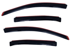 AVS 10-18 Ford Taurus Ventvisor In-Channel Front & Rear Window Deflectors 4pc - Smoke - GTR Auto