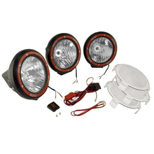 Load image into Gallery viewer, Rugged Ridge 5-In Round HID Off-road Light Kit Black Composite Hou