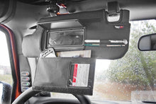 Load image into Gallery viewer, Rugged Ridge Sun Visor Organizers Black 07-09 Jeep Wrangler JK