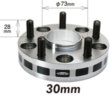 Load image into Gallery viewer, Project Kics 30mm Thick 12x1.50 67mm Hub 5x114.3 Wide Tread Spacers