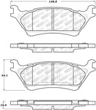 StopTech Street Select Brake Pads - Front/Rear