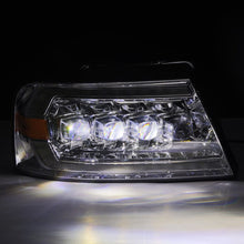 Load image into Gallery viewer, AlphaRex 04-08 Ford F150 / 06-08 Lincoln Mark LT NOVA LED Proj Headlights Chrome w/Activ Light/Seq