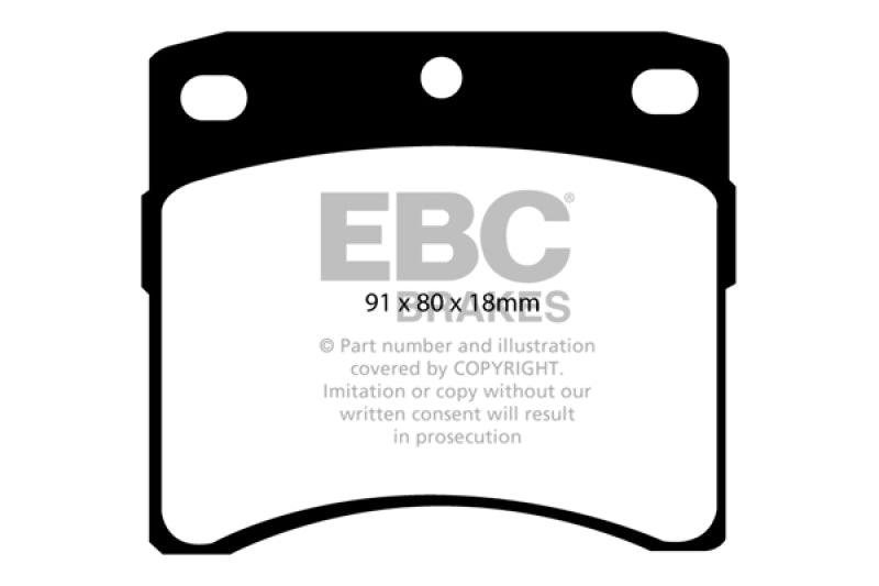 EBC 93-96 Volkswagen Eurovan 2.5L Vented Rotors Ultimax2 Front Brake Pads