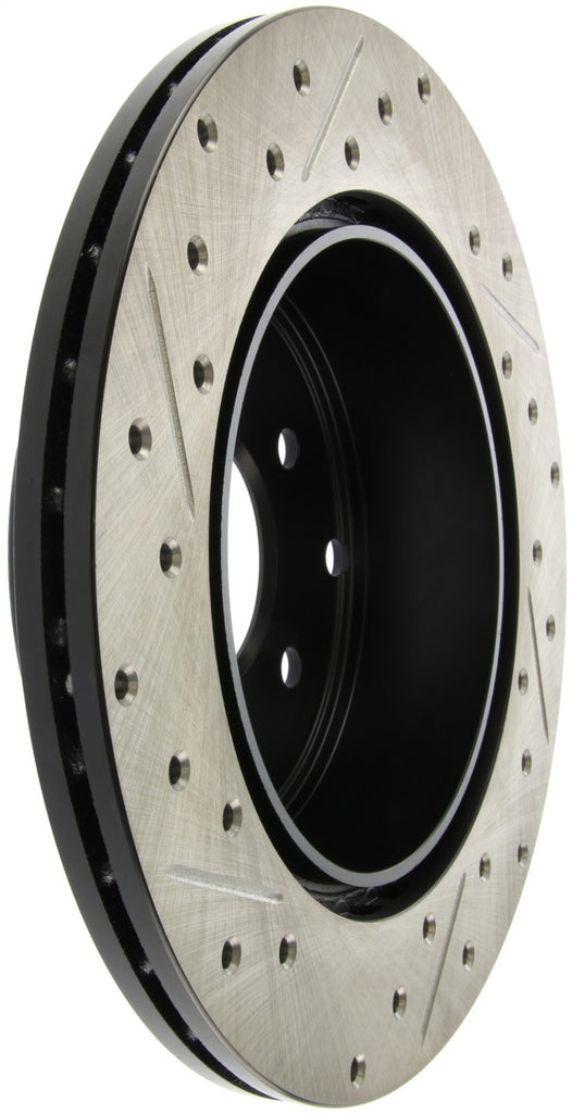 StopTech 06-09 Mitsubishi Eclipse (Exc Turbo) Slotted & Drilled Left Rear Rotor