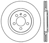 StopTech 92-95 Volkswagen Corrado Cryo Slotted Front Right Sport Brake Rotor