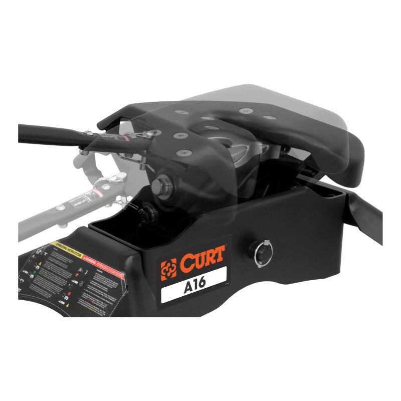 Curt A16 5th Wheel Hitch w/Roller & Rails