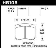 Load image into Gallery viewer, Hawk 1984-1986 Alfa Romeo GTV-6 2.5 HPS 5.0 Front Brake Pads