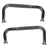 Rugged Ridge 3in Round Tube Side Steps Stainless 76-83 CJ7