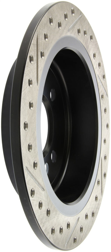 StopTech 02-06 Mini Cooper/Cooper S Slotted & Drilled Left Rear Rotor